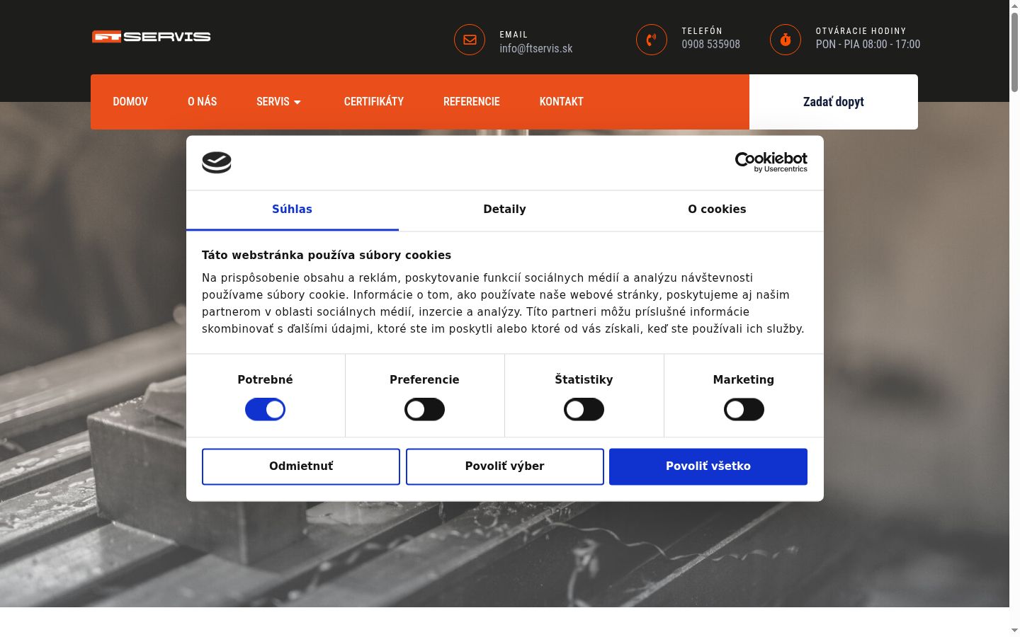 Screenshot tal-banner tal-kunsens muri qabel kwalunkwe interazzjoni