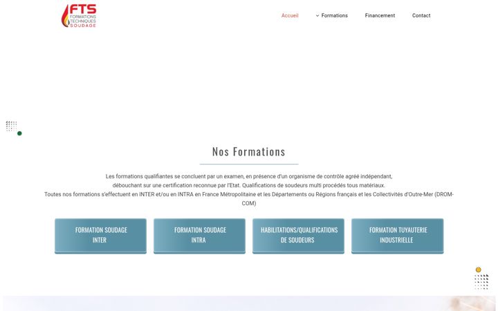 Screenshot of ftsformationsoudage.fr