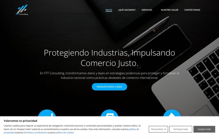 Screenshot of fttconsulting.com.mx