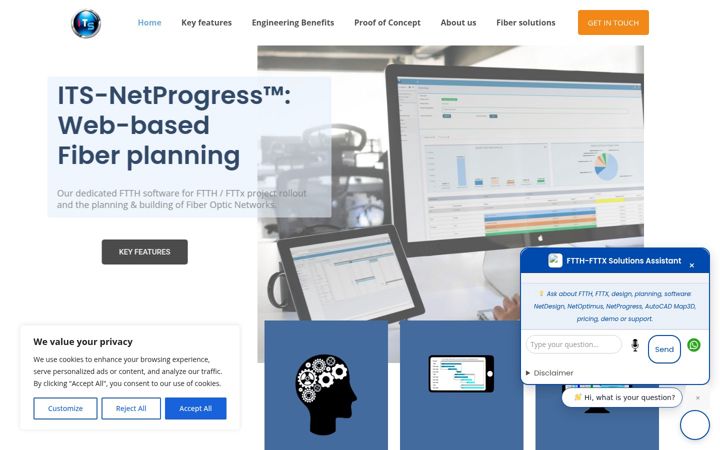 Screenshot of ftthplanning.com