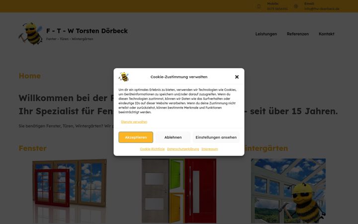 Skjámynd af ftw-doerbeck.de
