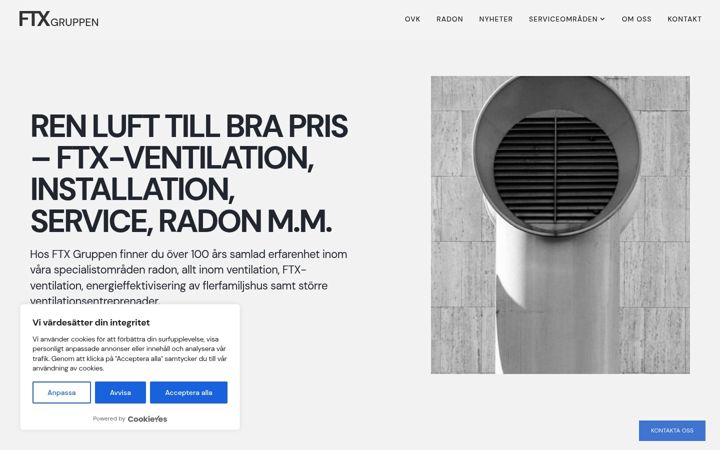 Screenshot of ftxgruppen.se