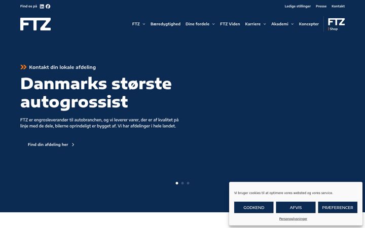 Screenshot of ftz.dk