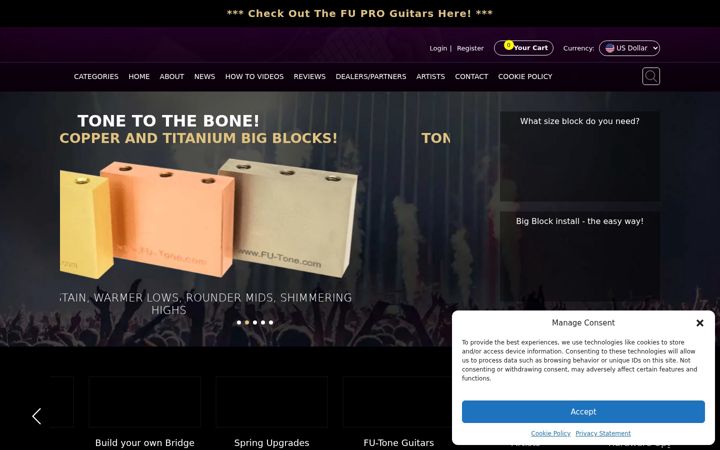 Screenshot of fu-tone.com