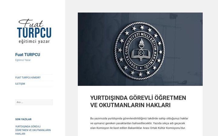 Captură de ecran a fuatturpcu.com.tr