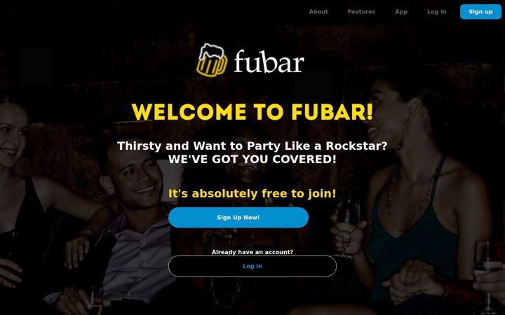 Screenshot von fubar.com
