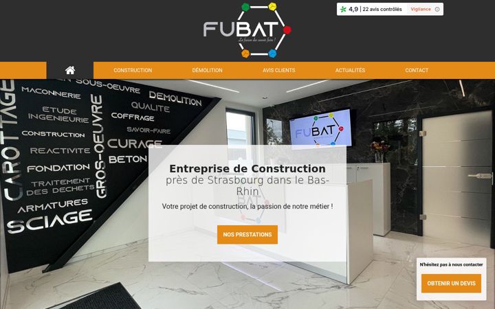 Screenshot of fubat-batiment.fr