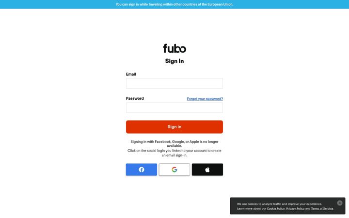 Zrzut ekranu fubo.tv