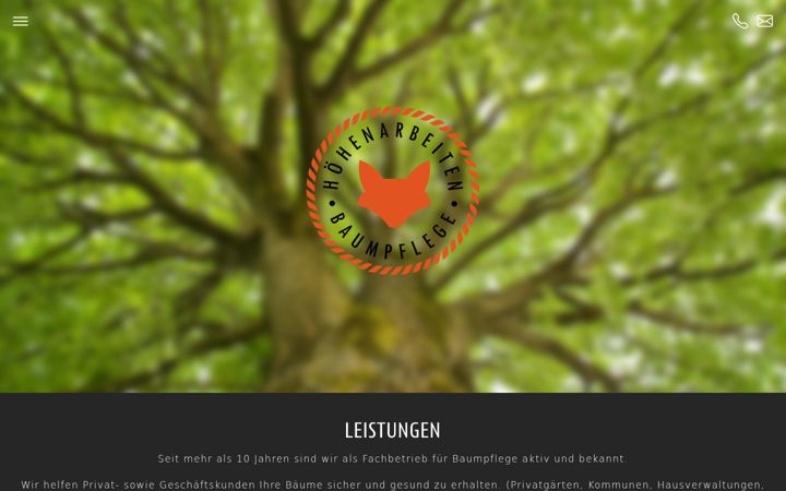 Posnetek zaslona fuchs-baum.de