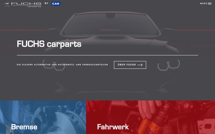 Ekraanipilt saidist fuchs-carparts.de