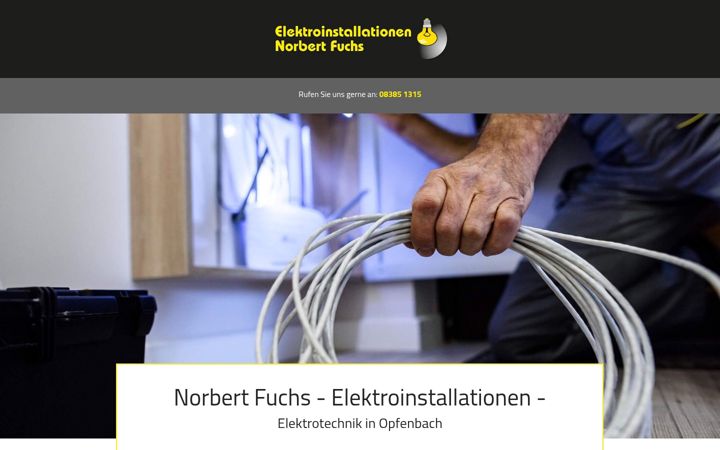 Screenshot of fuchs-elektroinstallationen.de