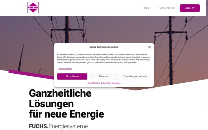 Ekraanipilt saidist fuchs-energiesysteme.de