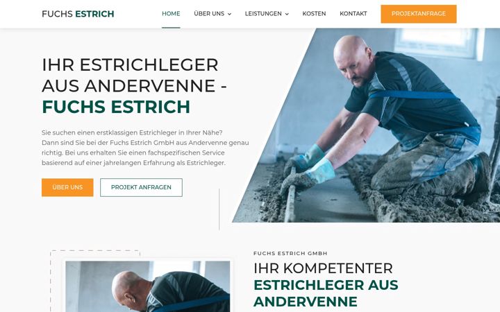 Screenshot of fuchs-estrich.de