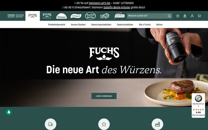 Screenshot of fuchs.de