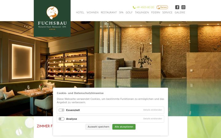 Screenshot of fuchsbau-timmendorf.de