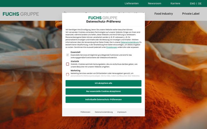 Screenshot of fuchsgruppe.com