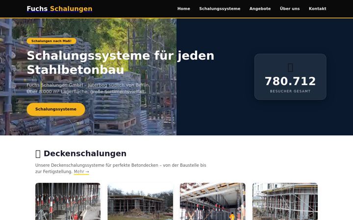 Screenshot of fuchsschalungen.de