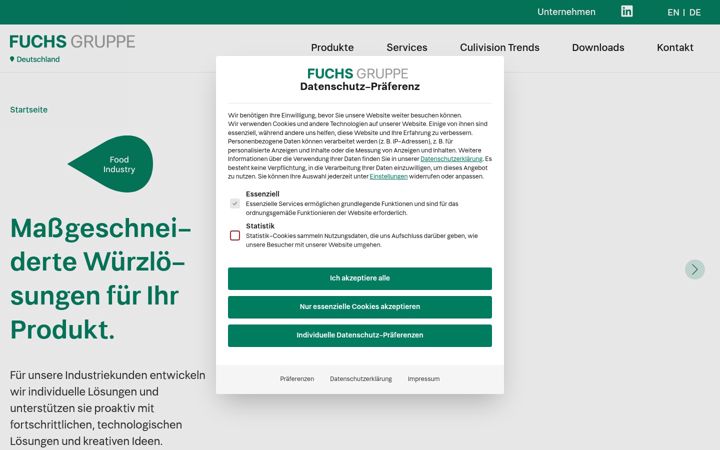 Screenshot of fuchsspice.com
