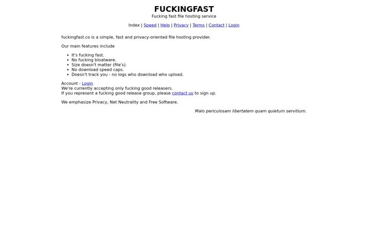 Screenshot di fuckingfast.co