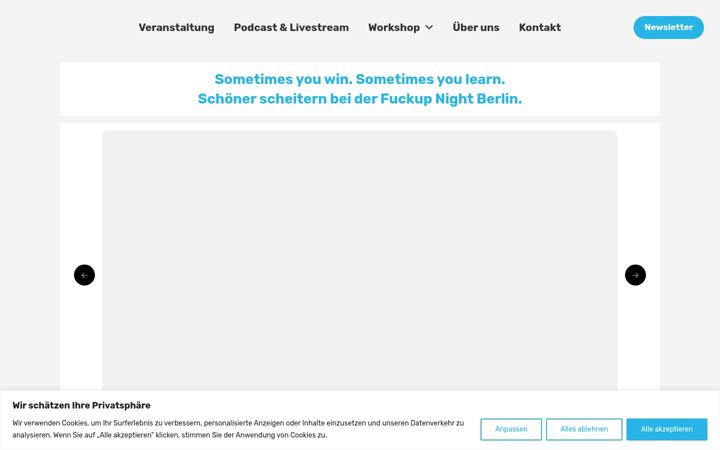 Screenshot of fuckups.de
