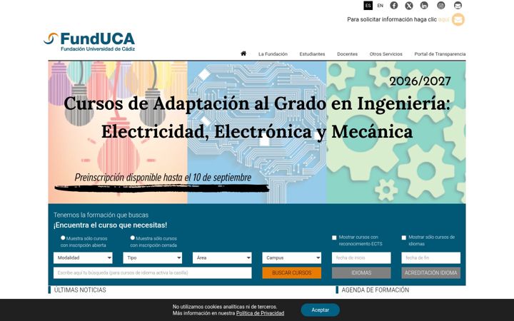 Screenshot of fueca.es