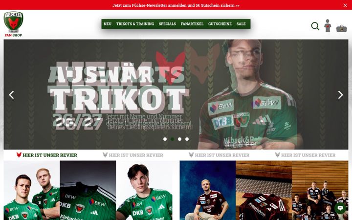 Screenshot of fuechseshop.de