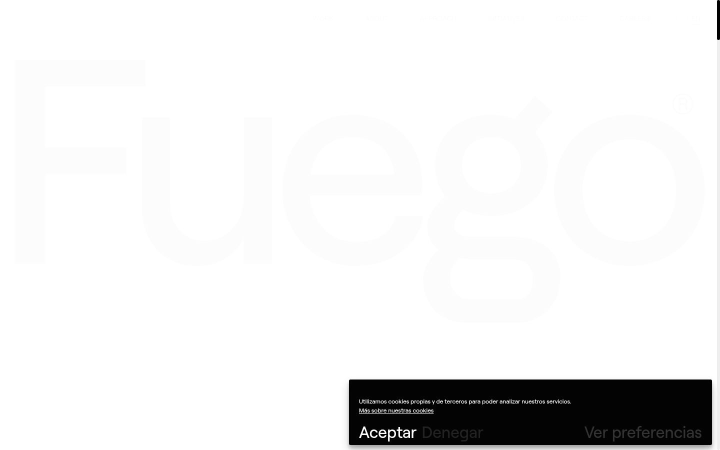 Capture d'écran de la bannière de consentement affichée avant toute interaction