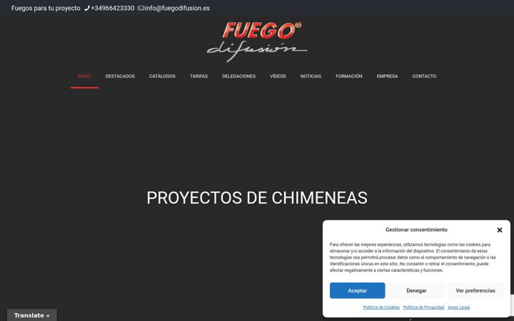Screenshot of fuegodifusion.es