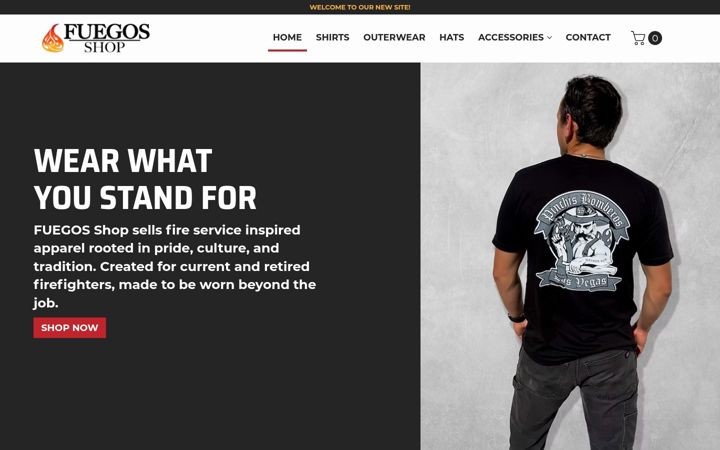 Screenshot of fuegos.shop