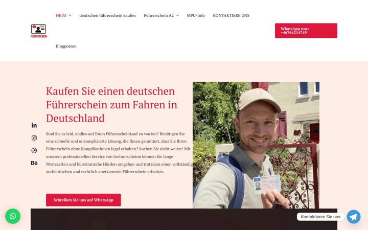 Screenshot of fuehrerscheinn.com