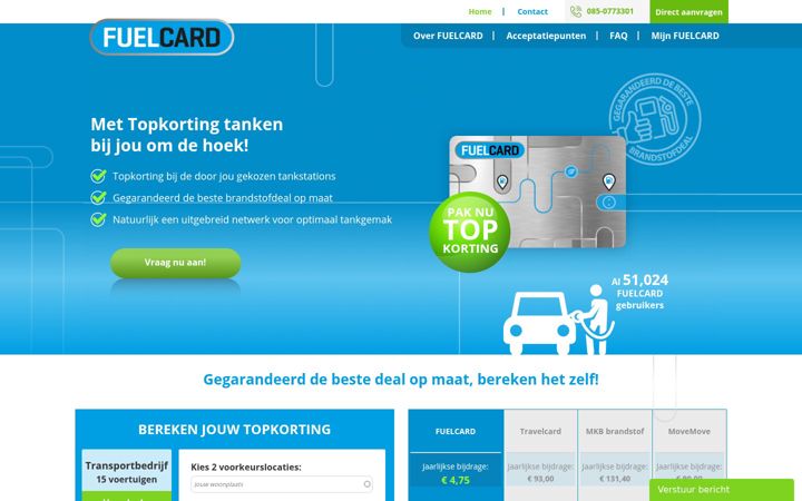 Screenshot of fuel-card.nl