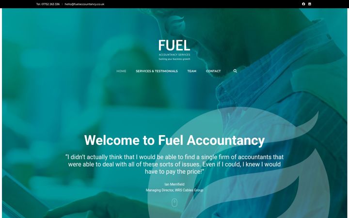 Screenshot of fuelaccountancy.co.uk