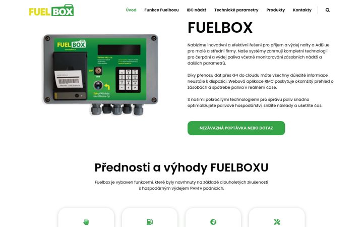 Screenshot of fuelbox.cz