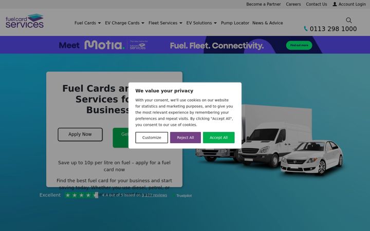 Screenshot of fuelcardservices.com