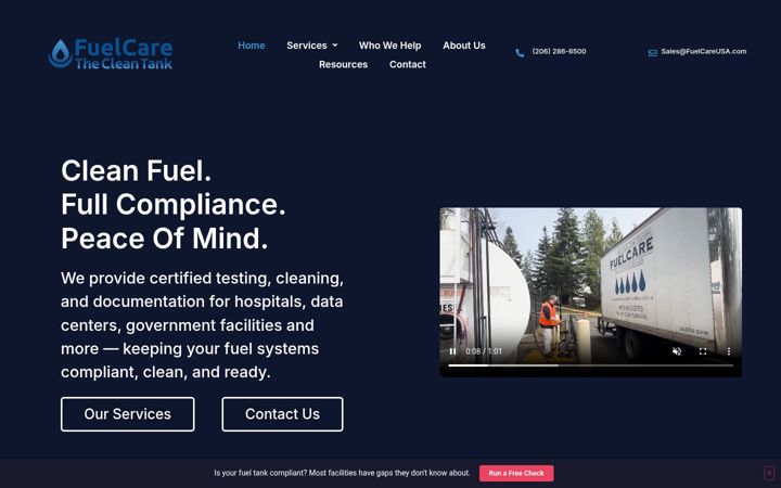 Screenshot of fuelcareusa.com