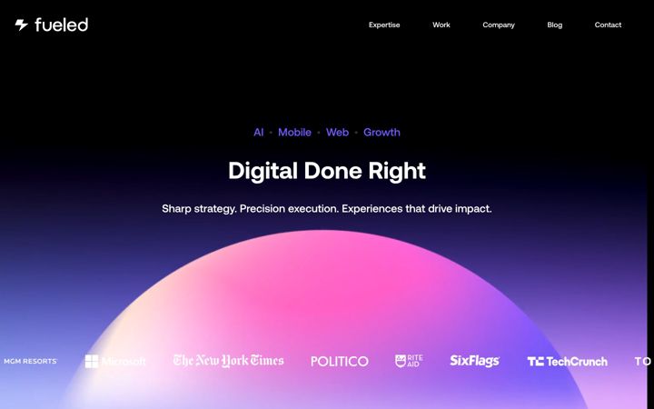 Screenshot of fueled.com