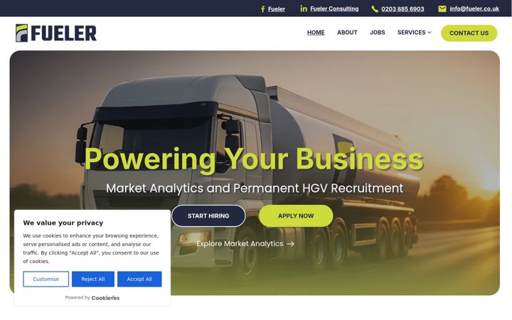 Screenshot of fueler.co.uk
