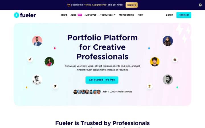 Screenshot of fueler.io