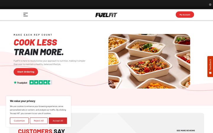 Screenshot of fuelfit.co.uk