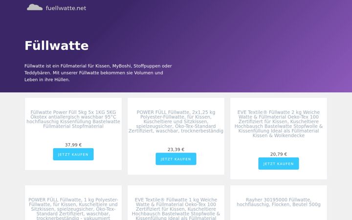 Screenshot of fuellwatte.net