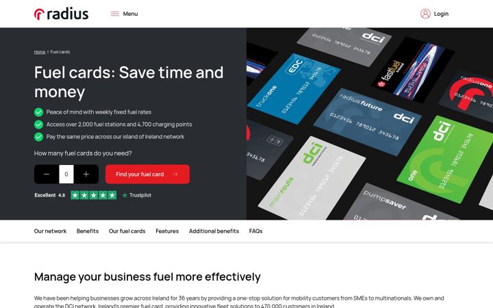 Ekraanipilt saidist fuelplus.ie