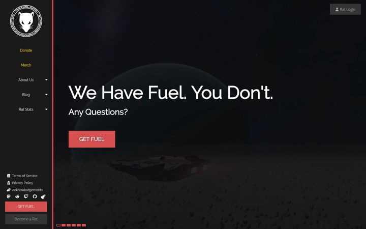 Screenshot of fuelrats.com