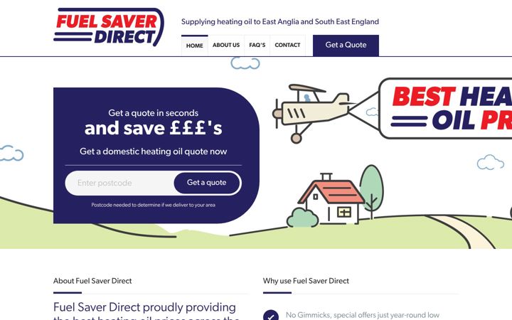 Screenshot van fuelsaverdirect.co.uk