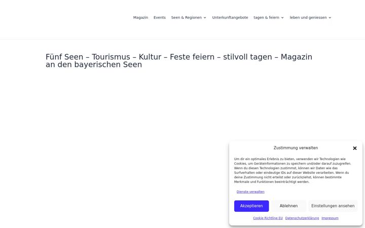 Screenshot of fuenfseen.de