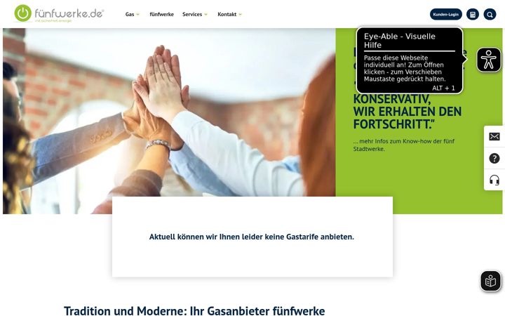 Ekraanipilt saidist fuenfwerke.de