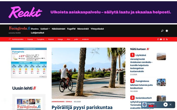Captură de ecran a fuengirola.fi