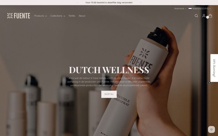 Screenshot of fuente.nl