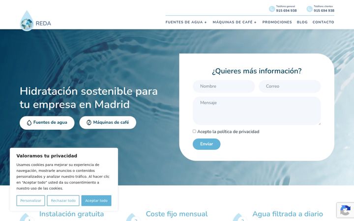 Screenshot of fuentesdeaguareda.com
