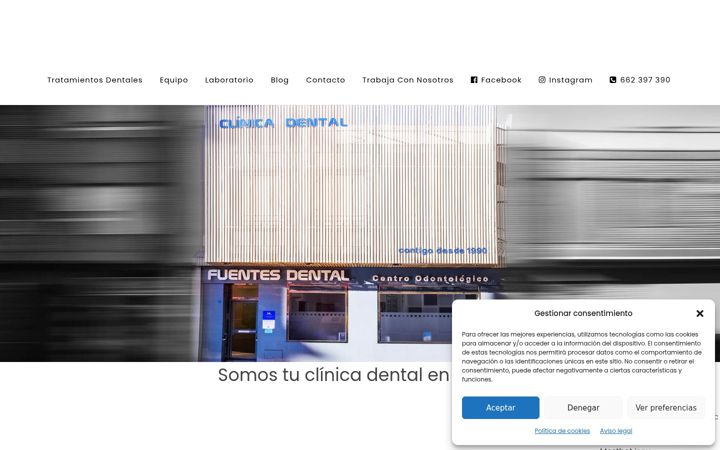 Screenshot of fuentesdental.com
