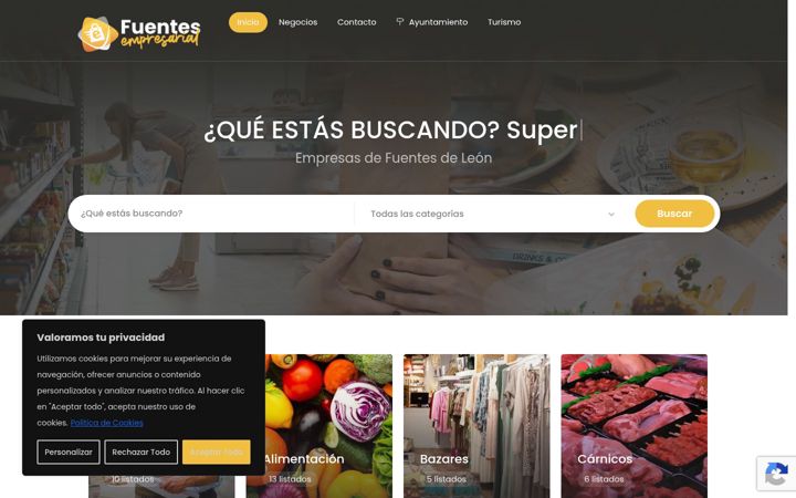 Screenshot of fuentesempresarial.es